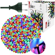 Svetlá na vianočný stromček MULTICOLOR vonkajšie osvetlenie FAREBNÉ 200 LED 10m Svetlá na vianočný stromček MULTICOLOR vonkajšie osvetlenie FAREBNÉ 200 LED 10m