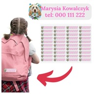 Nažehľovacie štítky na oblečenie pomenované po menovcovi x40 Nažehľovacie štítky na oblečenie pomenované po menovcovi x40