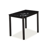 Stôl DAMAR 100x60 čierne sklo SIGNAL