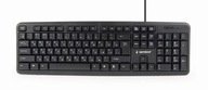 Klávesnica GEMBIRD KB-U-103-RU (USB 2.0; (US); čierna farba) Klávesnica GEMBIRD KB-U-103-RU (USB 2.0; (US); čierna farba)