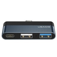 USAMS Adaptér HUB USB 2.0/USB 3.0/USB-C sivý/sivý USAMS Adaptér HUB USB 2.0/USB 3.0/USB-C sivý/sivý