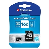 Pamäťová karta Verbatim Micro Secure Digital Card Premium, 16 GB, micro SDHC,