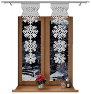 ZÁCLONA DEKOR VIANOČNÁ VLOČKA 35x110 CM ZÁCLONA DEKOR VIANOČNÁ VLOČKA 35x110 CM
