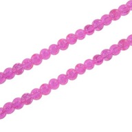VEĽKOOBCHOD Korálky Pearls Crackle Pink 4mm 500ks