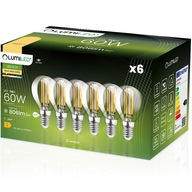 6x E14 LED žiarovka GUĽA 7W = 60W 3000K Teplá FILAMENT DEKORATÍVNA LUMILED 6x E14 LED žiarovka GUĽA 7W = 60W 3000K Teplá FILAMENT DEKORATÍVNA LUMILED