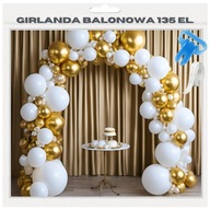 BALÓNOVÁ GIRLANDA BALÓNY BIELOZLATÉ SÚPRAVA BALÓNOV SVADBA SVADOBNÉ NARODENINY BALÓNOVÁ GIRLANDA BALÓNY BIELOZLATÉ SÚPRAVA BALÓNOV SVADBA SVADOBNÉ NARODENINY