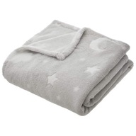 MÄKKÁ DEKA BABY, šedá s hviezdičkami, 150x125 MÄKKÁ DEKA BABY, šedá s hviezdičkami, 150x125