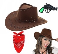 Kovbojský klobúk Country Western Bandana šatka Kovbojský klobúk Country Western Bandana šatka