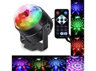 RGB LED PROJEKTOR DISCO GULIČKY + DISCO DIAĽKOVÝ