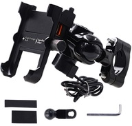 RUKOVÄŤ ZVERÁKU NA MOTOCYKEL, PEVNÁ 3.4A QC 3.0 USB RUKOVÄŤ ZVERÁKU NA MOTOCYKEL, PEVNÁ 3.4A QC 3.0 USB