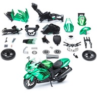 Kawasaki Ninja ZX-14R na montáž, mierka 1:12 Kawasaki Ninja ZX-14R na montáž, mierka 1:12