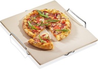 Kameň na pečenie pizze, na ráme, 38x35 cm