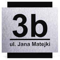 MODERNÝ ADRESÁR S ČÍSLOM DOMU ULICA | HLINÍK 25x25cm MODERNÝ ADRESÁR S ČÍSLOM DOMU ULICA | HLINÍK 25x25cm