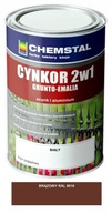 CHEMSTAL ZINCOR 2V1 PRIMER ENAMEL HNEDÁ 8016 1L