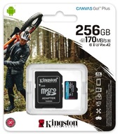 Kingston microSDXC Canvas Go! Plus 256GB + adaptér