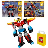 LEGO Creator 3v1 Super Robot 31124 Lietadlo Jet Dragon 3v1 kocky LEGO Creator 3v1 Super Robot 31124 Lietadlo Jet Dragon 3v1 kocky