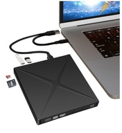 Externý prenosný HUB Drive DVD CD napaľovačka USB-C USB 3.0 SD 3 Reader