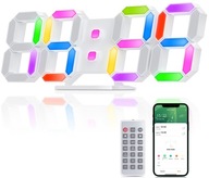 Elektronické hodiny s RGB LED diaľkovým ovládaním, budíkom, teplomerom, časovačom Elektronické hodiny s RGB LED diaľkovým ovládaním, budíkom, teplomerom, časovačom
