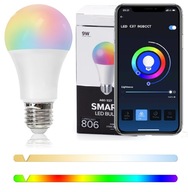 Inteligentná LED žiarovka WB A60 E27 9W RGB + CCT WIFI APP Inteligentná LED žiarovka WB A60 E27 9W RGB + CCT WIFI APP
