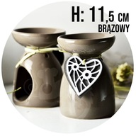 KERAMICKÝ KRB na esenciálne oleje, vonné vosky, SRDCE HNEDÁ KERAMICKÝ KRB na esenciálne oleje, vonné vosky, SRDCE HNEDÁ
