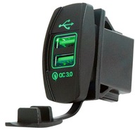 USB QC 3.0 ZÁSUVKOVÁ NABÍJAČKA 3A RÝCHLE NABÍJANIE Z USB QC 3.0 ZÁSUVKOVÁ NABÍJAČKA 3A RÝCHLE NABÍJANIE Z