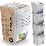KOŠ SEGREGÁCIA ODPADU 4x20L SET ODPAD KOŠ SEGREGÁCIA ODPADU 4x20L SET ODPAD
