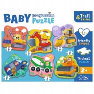 BABY PUZZLE PUZZLE 6V1 STAVEBNÉ VOZIDLÁ 22 EL BABY PUZZLE PUZZLE 6V1 STAVEBNÉ VOZIDLÁ 22 EL