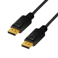 Kábel DisplayPort 1.4 8K 1m čierny, DP-DP M/M Kábel DisplayPort 1.4 8K 1m čierny, DP-DP M/M