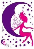 Nálepky na stenu víla princezná Nálepky na stenu víla princezná