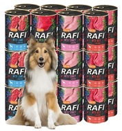 RAFI Mix Flavors Mokré krmivo pre psov 24 x 400 g bezobilné krmivo pre psov RAFI Mix Flavors Mokré krmivo pre psov 24 x 400 g bezobilné krmivo pre psov