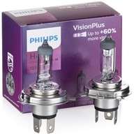 Silné žiarovky H4 PHILIPS VisionPlus +60% 60/55W Silné žiarovky H4 PHILIPS VisionPlus +60% 60/55W
