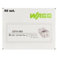 WAGO RÝCHLOSPOJKA 2x0,5-2,5mm2 2273-202 50 ks