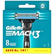 Holiace čepele Gillette Mach3 x 8 ostré a efektívne originálne Mach 3 Holiace čepele Gillette Mach3 x 8 ostré a efektívne originálne Mach 3