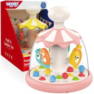 Woopie Colorful Animals Ružový kolotoč s loptičkami