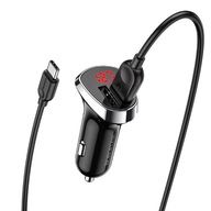 Autonabíjačka typ c 2x usb + 2,4A kábel Autonabíjačka typ c 2x usb + 2,4A kábel
