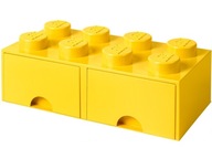 LEGO kontajner so zásuvkami Brick 8 Yellow