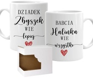 Sada 2 hrnčekov DEŇ STARÝCH RODIČOV A DEDKOV VIE VŠETKO NAJLEPŠIE s menami Sada 2 hrnčekov DEŇ STARÝCH RODIČOV A DEDKOV VIE VŠETKO NAJLEPŠIE s menami