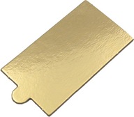 200 x zlatá kartónová základňa pre monoporcie 5 x 9 cm