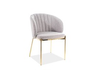 PRADO sivo/zlatá elegantná stolička Signal