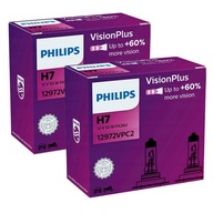 4x PHILIPS VISION PLUS +60% H7 12V 55W PX26D BOX