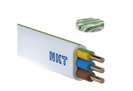 Plochý elektrický a inštalačný kábel YDYp NKT 3x1,5 - 100 metrov Plochý elektrický a inštalačný kábel YDYp NKT 3x1,5 - 100 metrov