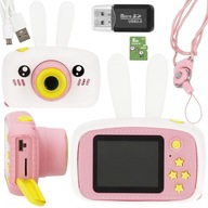 DIGITÁLNY FOTOAPARÁT PRE DETI 40 Mpx 3 hry BIELY ZAJÍC + 8GB KARTA DIGITÁLNY FOTOAPARÁT PRE DETI 40 Mpx 3 hry BIELY ZAJÍC + 8GB KARTA