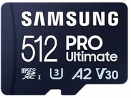 512 GB pamäťová karta Samsung PRO+ Ultimate micro SD čítanie200 zápis130