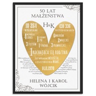 Plagát GOLDEN ANDDAY SVADOBNÉ VÝROČIE + rám A3 Plagát GOLDEN ANDDAY SVADOBNÉ VÝROČIE + rám A3