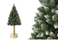 Umelý vianočný stromček z diamantovej borovice 180 cm na hranolovom kmeni