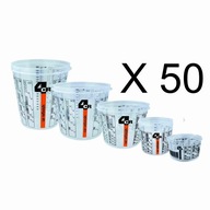 50 x 4CR 7700 Poháre na miešanie farieb 1400 ml