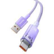 SILNÝ RÝCHLY USB KÁBEL USB-C PRE HUAWEI HONOR 100W 6A 2m AUTOMATICKÉ VYP. SILNÝ RÝCHLY USB KÁBEL USB-C PRE HUAWEI HONOR 100W 6A 2m AUTOMATICKÉ VYP.