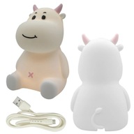 Fudge ružová silikónová LED nočná lampa pre deti s časovým oneskorením Fudge ružová silikónová LED nočná lampa pre deti s časovým oneskorením