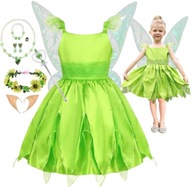 ŠKRÍTKOVÝ OUTFIT LIETACIE VÍLA KRÍDLA MOTÝLÍK ŠATY FOREST BELLOW 134 140 ŠKRÍTKOVÝ OUTFIT LIETACIE VÍLA KRÍDLA MOTÝLÍK ŠATY FOREST BELLOW 134 140