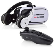 3D VR OKULIARE SO SLÚCHADLAMI + DIAĽKOVÝM BLUETOOTH 3D VR OKULIARE SO SLÚCHADLAMI + DIAĽKOVÝM BLUETOOTH